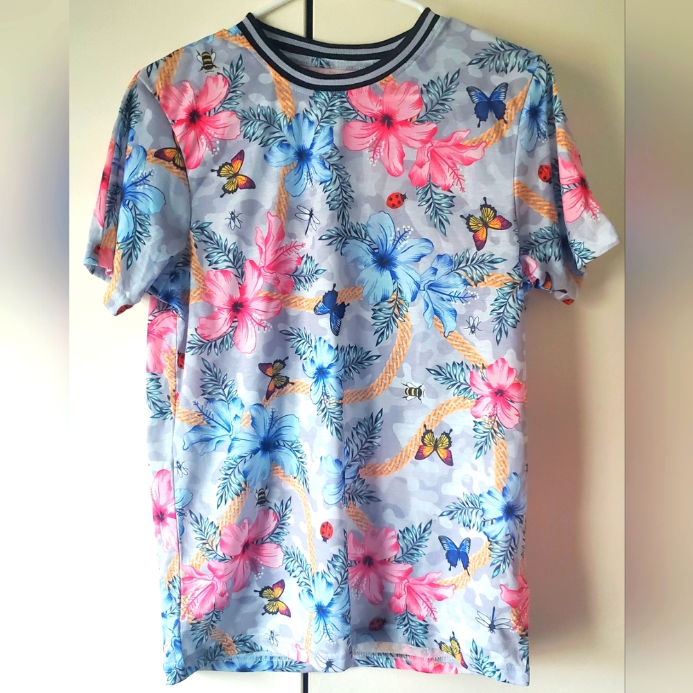 FRESH PRINTS OF BEL-AIR. Men's Floral Jersey in small. By Drill Clothing Co.